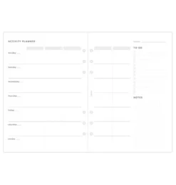 Activity Planner Refill - A5 (14,8x21cm)