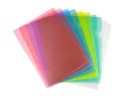 A4 Kontorsmapp i sorterade färger 10-pack