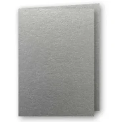 A5 Kort dubbla 5-pack 220g Silver