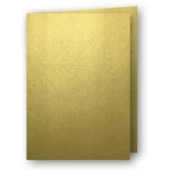 A6 Kort dubbla stående 5-pack 220g Guld
