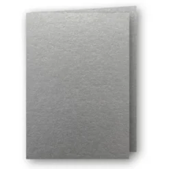 A6 Kort dubbla stående 5-pack 220g Silver