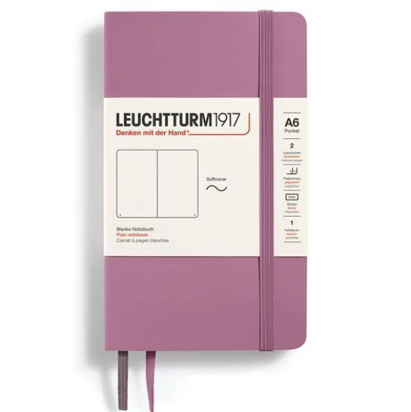 Anteckningsbok Leuchtturm1917 Soft A6 Dusty Rose olinjerad