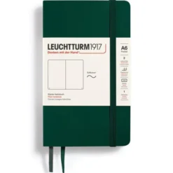 Anteckningsbok Leuchtturm1917 Soft A6 Forest Green olinjerad