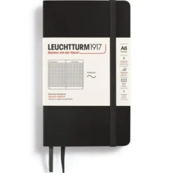Anteckningsbok Leuchtturm1917 Soft A6 svart squared