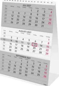 Bordskalender Triplaner 2027