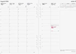 Business Systemkalender brunt skinn 2027