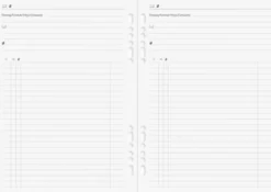 Business Systemkalender svart skinn 2027