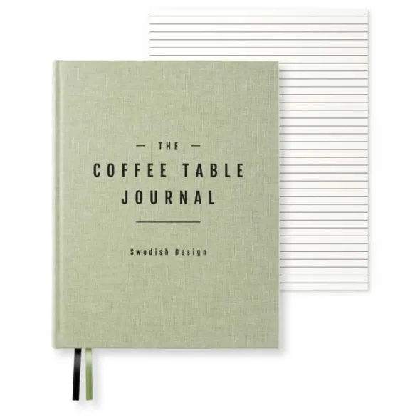Coffe Table Journal Clean Green Leaf