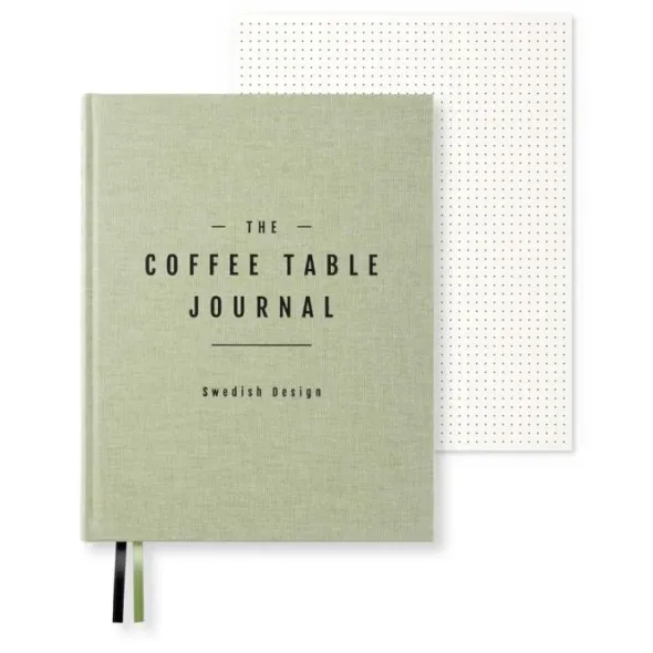 Coffe Table Journal Clean Green Leaf