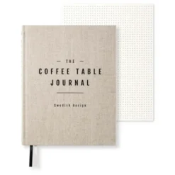 Coffe Table Journal Clean Rough Linen