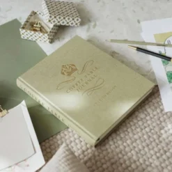 Coffe Table Journal Royal Green Leaf