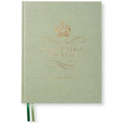 Coffe Table Journal Royal Green Leaf