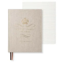 Coffe Table Journal Royal Rough Linen