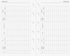 Compact Systemkalender svart konstläder 2027