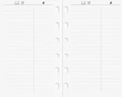 Compact Systemkalender svart konstläder 2027