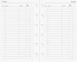 Compact Systemkalender svart konstläder 2027