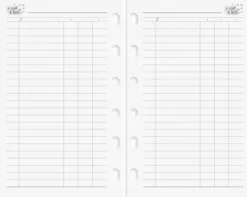 Compact Systemkalender svart skinn 2027