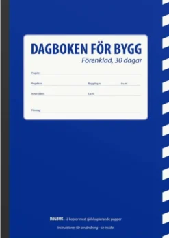 Dagboken för bygg- 30 dagar förenklad