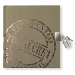 Dagbok med lås Top Secret Khaki Green