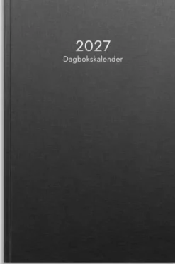 Dagbokskalender svart 2027