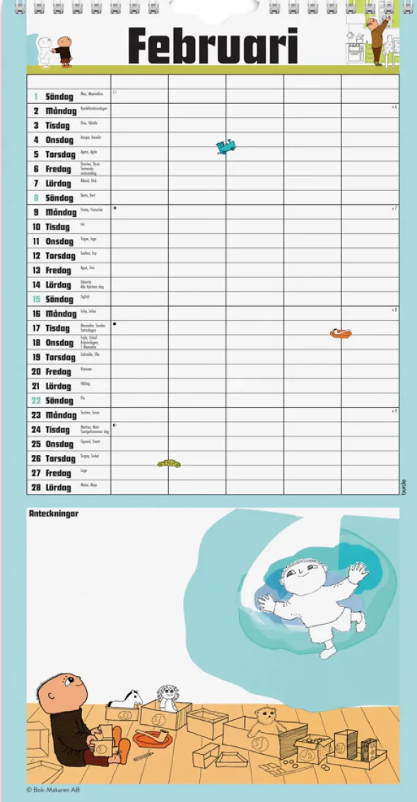 Familjekalender Alfons Åberg 2026