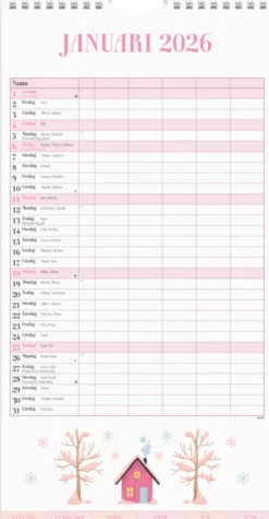 Familjekalender Annies 2026
