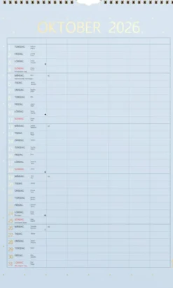 Familjekalender 2026 Color