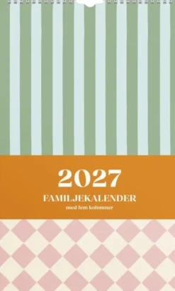 Familjekalender Color Blocking 2027