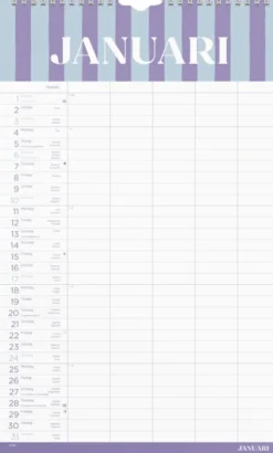Familjekalender Color Blocking 2027