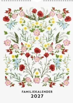 Familjekalender Illustrerad blomster 2027