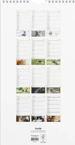 Familjekalender Katter 2027