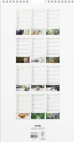 Familjekalender Katter 2026-2027
