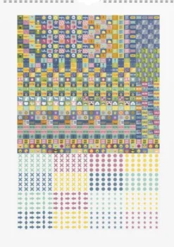 Familjekalender med stickers 2026-2027