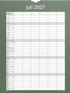 Familjekalender Praktisk 2027