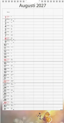 Familjekalender Årstider 2027