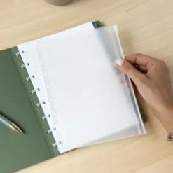 Ficka med Dragkedja för Filofax Notebook A5