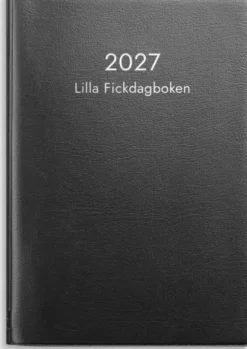 Fickkalender Lilla Fickdagboken svart plast 2027