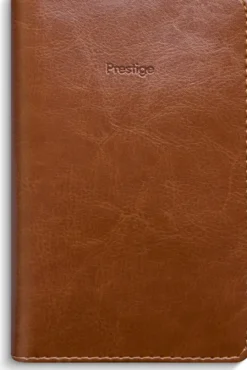 Fickkalender Prestige cognac konstläder spiralbunden 2027