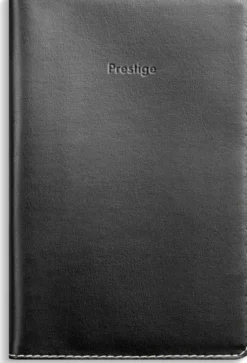Fickkalender Prestige svart konstläder spiralbunden 2027