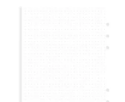 Filofax anteckningsblad A5 Dotted vita (14,8x21cm)