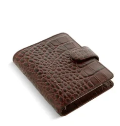 Filofax Classic Croc Pocket Chestnut