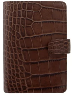Filofax Classic Personal Croc Chestnut