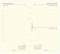 Filofax Dagbok Personal D/S 2026 (9,5x17,1cm)