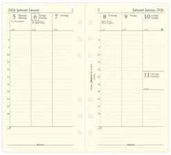 Filofax Dagbok Personal Vertikal V/U 2026 (9,5x17,1cm)