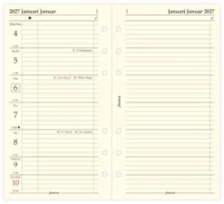 Filofax dagbok Personal V+N/U 2027 Svensk/Dansk (9,5x17,1cm)