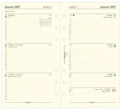 Filofax dagbok Personal 2027 V/U (9,5x17,1cm)