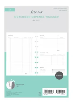 Filofax Expense Tracker Notebook Refill - A5