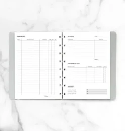 Filofax Expense Tracker Notebook Refill - A5