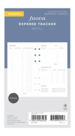 Filofax Expense Tracker Refill - Personal (9,5x17,1cm)