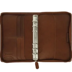 Filofax Lockwood personal Zip Cognac